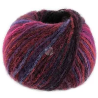 Lana Grossa Picasso 0007 weinrot fuchsia blau dunkelviolett schwarzrot