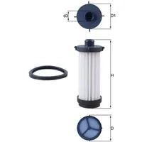 Mahle Hydraulikfilter, Automatikgetriebe HX 232D