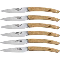 Laguiole Jean Dubost Messer Set 6 tlg., Eichenholz