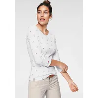 KangaROOS Langarmshirt, krempelbare Ärmel, sehr figurbetont, aus elastischer Rippware