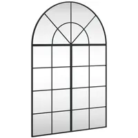 VidaXL Wandspiegel, Hängend Gewölbt Spiegel Badspiegel, Fensterspiegel für Badezimmer