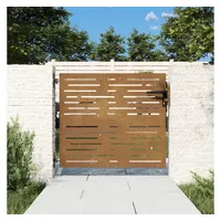VidaXL Gartentor 85 x 75 cm Cortenstahl/Braun