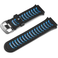 Garmin Ersatzarmband aus Silikon Schwarzes/Hellblaues Uhrenarmband
