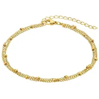 Heideman Fußkette Amelia silberfarben poliert, keine Angabe goldfarben