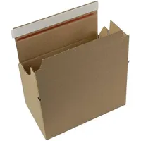 TransPak Automatikkarton Wellpappe L237xB140xH147mm einwellig braun
