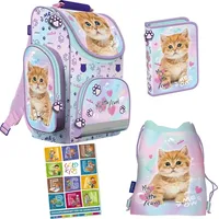 Goldkids Schulranzen für Jungen und Mädchen, 4er-Set - Schul-Rucksack
