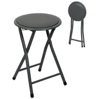 URBAN LIVING Klapphocker Hocker Klappstuhl 224738 Dunkelgrau