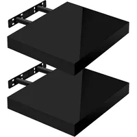 Woltu Wandregal Volato Set von 2 Regalen Wandboard freischwebend