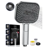 Rekovan Duschkopf Wassersparend, Duschbrause Groß 135mm, Handbrause mit Antikalk-Funktion