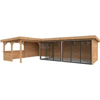 Palmako Carport/Pavillon Connect Lenna 33,2 m2 Set 420 Slide