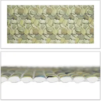 Relaxdays Weichschaummatte, zuschneidbar, Bad, Sauna, Pool, Antirutschmatte, Design Steine,