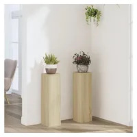 VidaXL Pflanzenständer 17 x 17 x 60 cm Beige