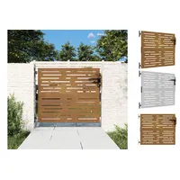 VidaXL Gartentor, Gartentor 85x100 cm Cortenstahl Quadratisches Design