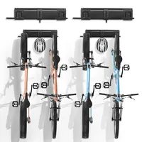 Vevor Fahrradständer, 4 Fahrradständer und 2 Helmhaken, Wandhalterung für