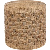 Beliani Pouf Beige, 40 cm 40 cm 40 cm