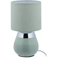 Relaxdays Nachttischlampe Touch, grün