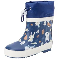 Playshoes Gummistiefel Halbschaft Wald Gefüttert Unisex Kinder Gummistiefel, Marine