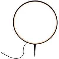 Just light. LED-Erdspießleuchte Zirkulu Schwarz 66 cm x Ø