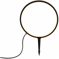 Just light. LED-Erdspießleuchte Zirkulu Schwarz 48 cm x Ø