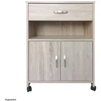 Hti-Living Küchenschrank Sonoma 60 x 80 x 40 Beige