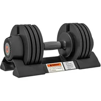 Sportnow Kurzhanteln 3,5/6/8/10 kg Verstellbar mit Ablagefach Stahl Schwarz