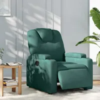 VidaXL Relaxsessel Elektrisch Dunkelgrün Stoff