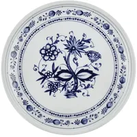 Kahla Zwiebelmuster Rosella Platte/Tortenplatte, 31cm weiß/blau