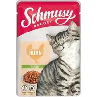 Schmusy Ragout mit Huhn in Jelly 100g Frischebeutel Katzennassfutter