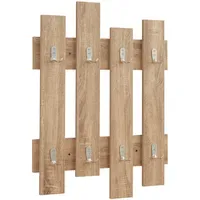[en.casa] Wandgarderobe Raseborg 60 x 80 cm Eiche