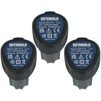 EXTENSILO 3x Akku Ersatz für Hendi 936795 für Küchengerät