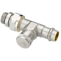 Danfoss Rücklaufverschraubung RLV 15 R 1/2, Pressfit Durchgang, vernickelt