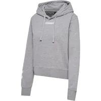 Hummel Elemental Cropped Kapuzenpullover Grey Melange M