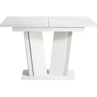 Mirjan24 Esstisch, Weiß Hochglanz, Rechteckig,Rechteckig, 120x75x80 cm, Esszimmer, Tische,