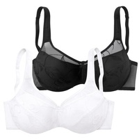 PETITE FLEUR Minimizer-BH Damen schwarz+weiß Gr.85C