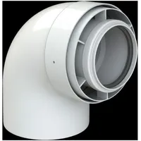 BROTJE Bogen 87 Grad konzentrisch DN 60/100 AL/PPS