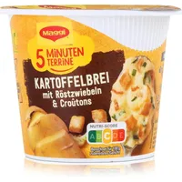 MAGGI 5 Minuten Terrine Kartoffelbrei mit Röstzwiebeln & Croutons