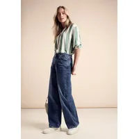 STREET ONE Damen A378109 Jeans Loose Fit, Dark Blue