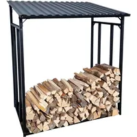Vanvilla Kaminholzregal aussen Metall 185x70x185 cm 2,1 m3 Brennholzregal