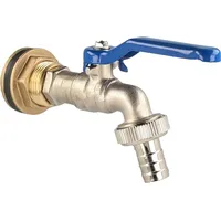 Tecuro Kugelauslaufventil mit Behälterverschraubung für Regentonne Wassertank - 1/2