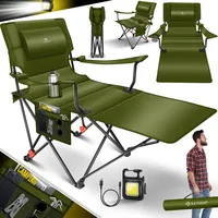 Kesser KESSER® Campingliege Campingstuhl 2in1 bis 160kg Feldbett klappbar