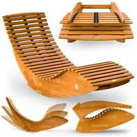 CASARIA Sonnenliege 195 x 60 x 0 cm Braun