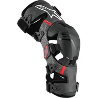 Alpinestars Supertech RK-10 Plasma Knie Orthesen - Schwarz/Rot /
