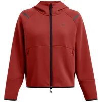 Under Armour Unstoppable Fleece Kapuzenjacke Damen 840 earthen orange/black