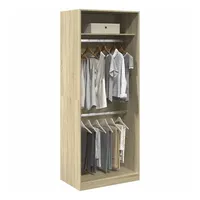 VidaXL Kleiderschrank Sonoma-Eiche 80x50x200 cm Holzwerkstoff