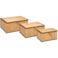 5five simply smart 5five - 3 Bambus-aufbewahrungsboxen