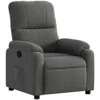 VidaXL Relaxsessel Dunkelgrau Mikrofasergewebe