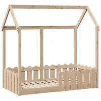 VidaXL Kinderbett Hausbett 70x140 cm Massivholz Kiefer
