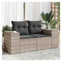 VidaXL Garten-Lounge-Set 10-tlg. grau
