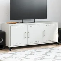 VidaXL TV-Schrank Weiß 100,5x39x43,5 cm Kaltgewalzter Stahl