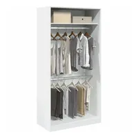 VidaXL Kleiderschrank Weiß 100x50x200 cm Holzwerkstoff